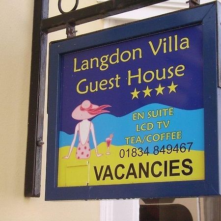 Langdon Villa Guest House Tenby Esterno foto