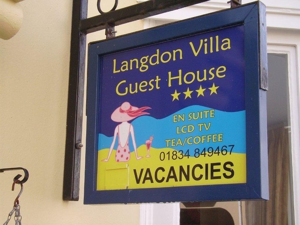 Langdon Villa Guest House Tenby Esterno foto